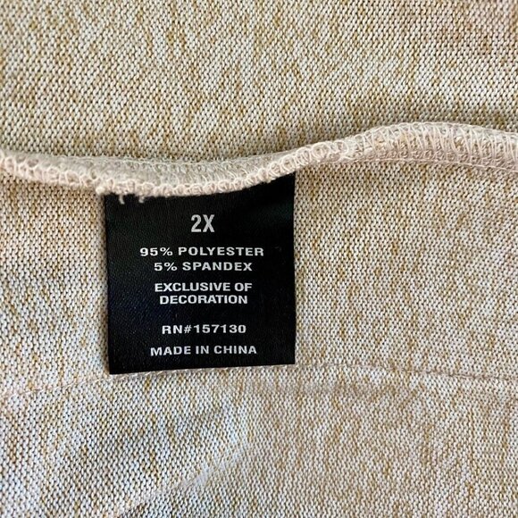 Kiss and Fly Embellished Knit Top With Handbag, Coffee, Shoes Women's Size 2X - Picture 11 of 12